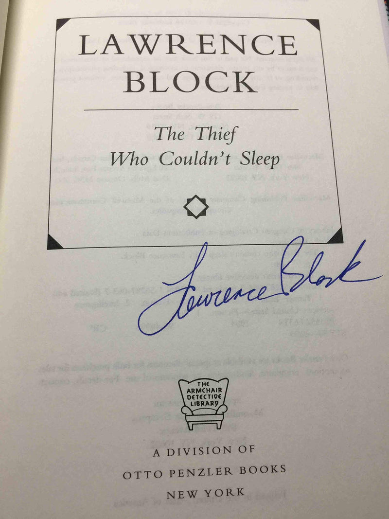 The Thief Who Couldn't Sleep (Armchair Detective Library),Used