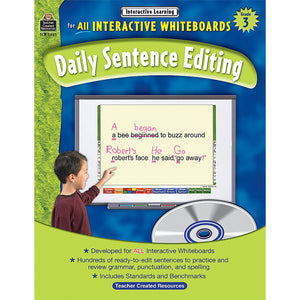 Interactive Learning: Daily Sentence Editing Grade 3,Used
