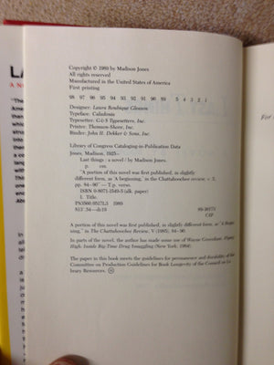 Last Things: A Novel,Used