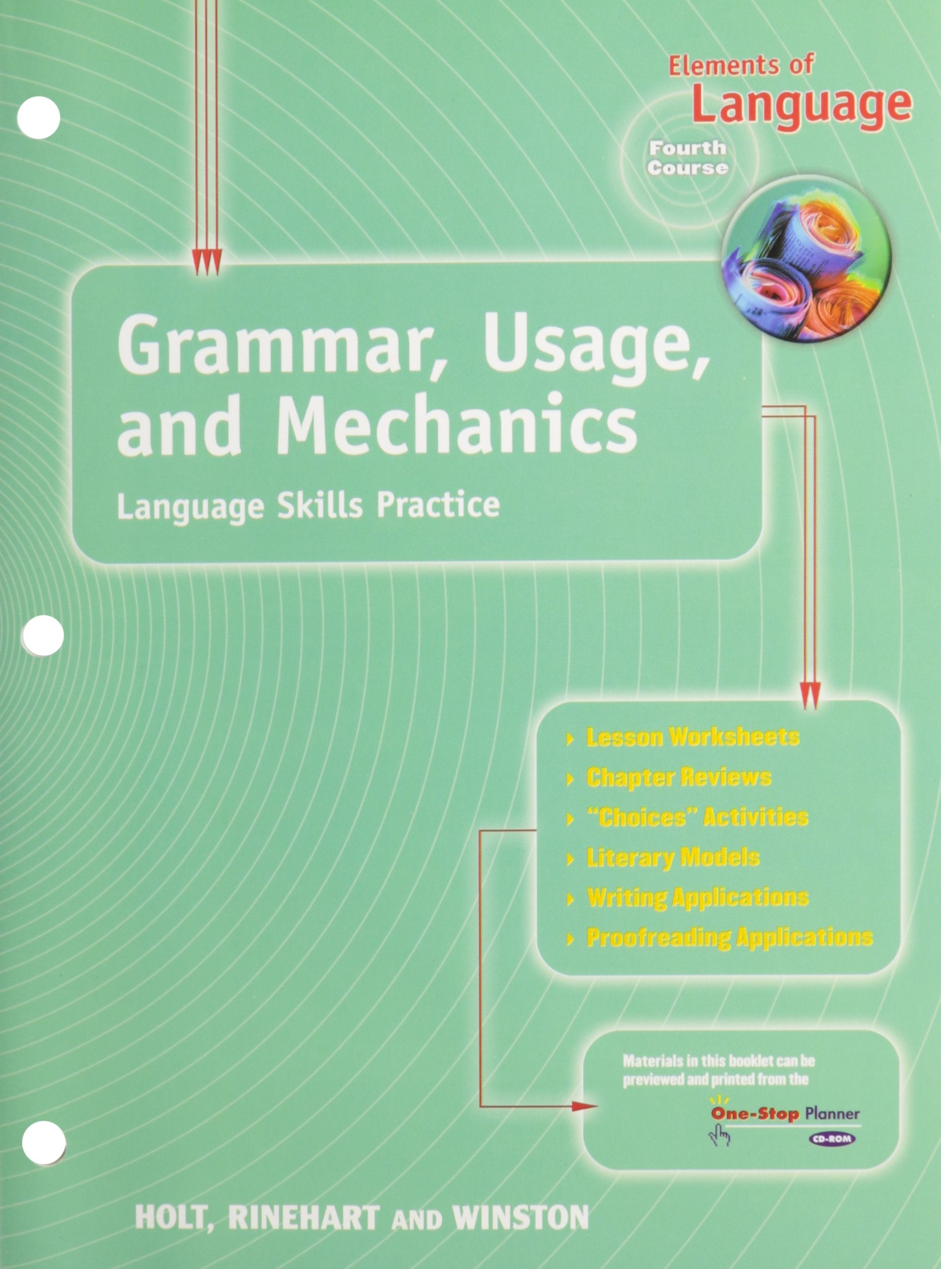 Grammar Usage and Mechanics: Language Skills Practice Fourth Course,Used