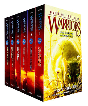 Warrior Cats Series 4 Omen Of The Stars Books 1  6 Collection Set by Erin Hunter (The Fourth Apprentice, Fading Echoes, Night W