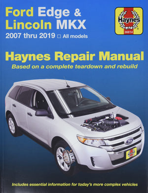Ford Edge And Lincoln Mkx (0714) Haynes Repair Manual,New