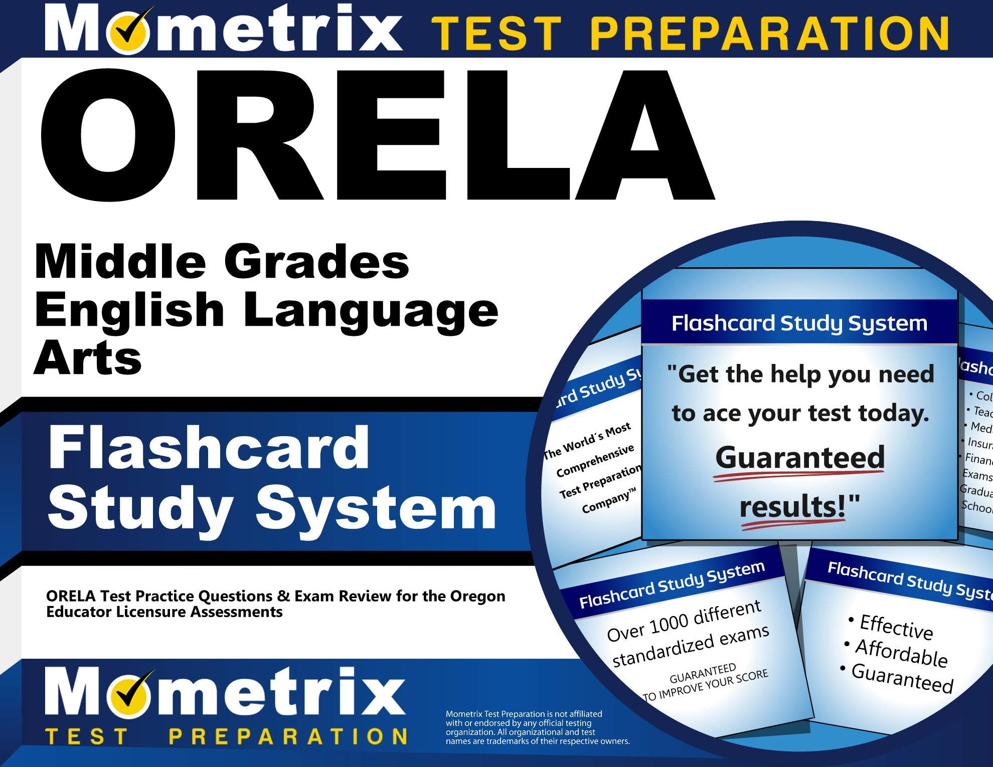 Orela Middle Grades English Language Arts Flashcard Study System: Orela Test Practice Questions & Exam Review For The Oregon Edu,Used
