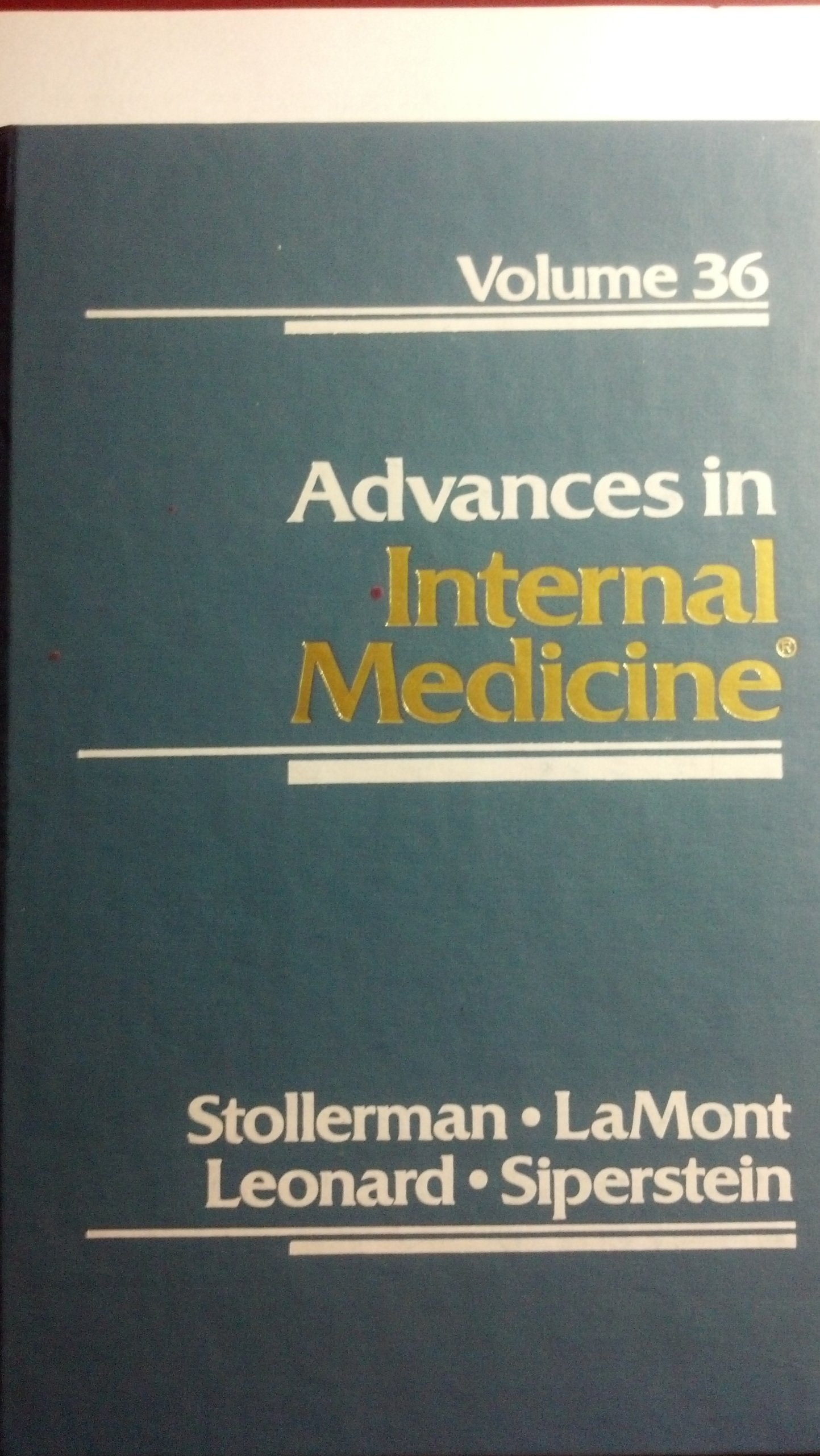 Advances in Internal Medicine Vol. 36,Used
