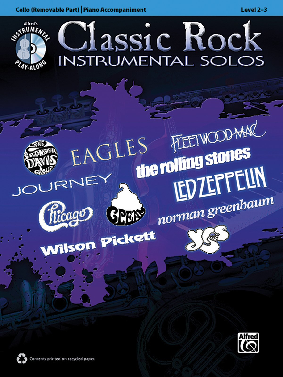 Classic Rock Instrumental Solos for Strings: Cello, Book & CD (Pop Instrumental Solo Series),New