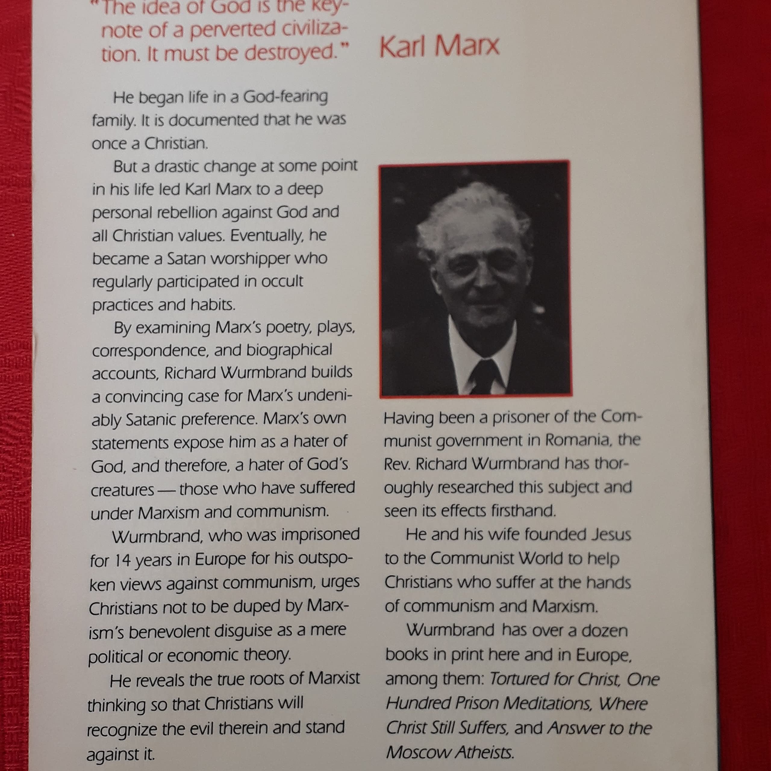 Marx & Satan,Used