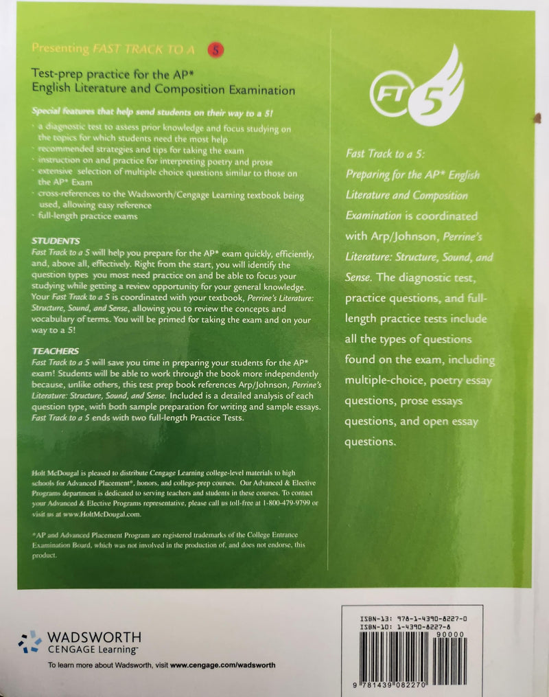 Fast Track To A 5: Preparing For The Ap English Literature And Composition Examination