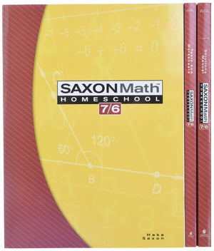 Math 7 / 6: Homeschool Set (Saxon Math 7/6),Used