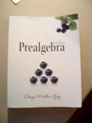 Prealgebra (The MartinGay Paperback Series),Used