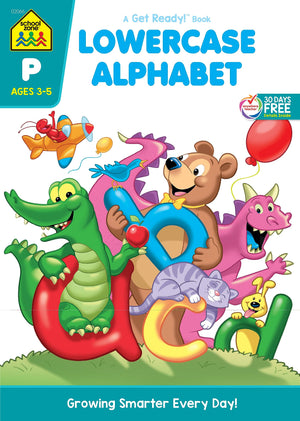School Zone  Lowercase Alphabet Workbook  32 Pages, Ages 3 To 5, Preschool To Kindergarten, Abc'S, Letters, Tracing, Printing,,Used