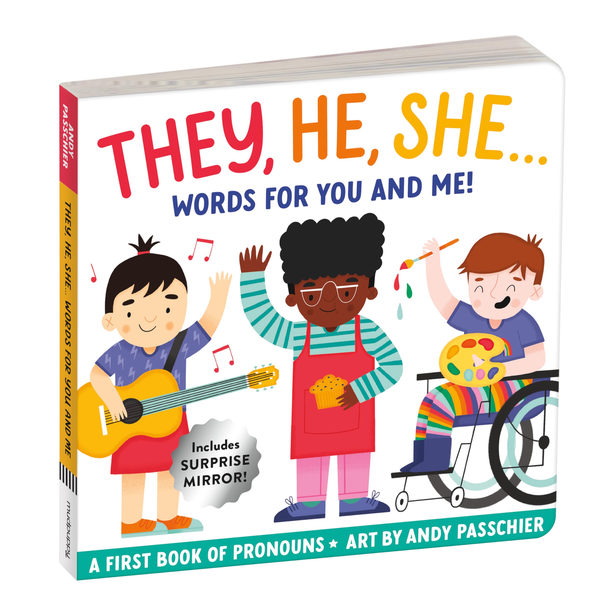 They, He, She: Words For You And Me  Gender Inclusive Pronoun Board Book For Babies And Toddlers,Used