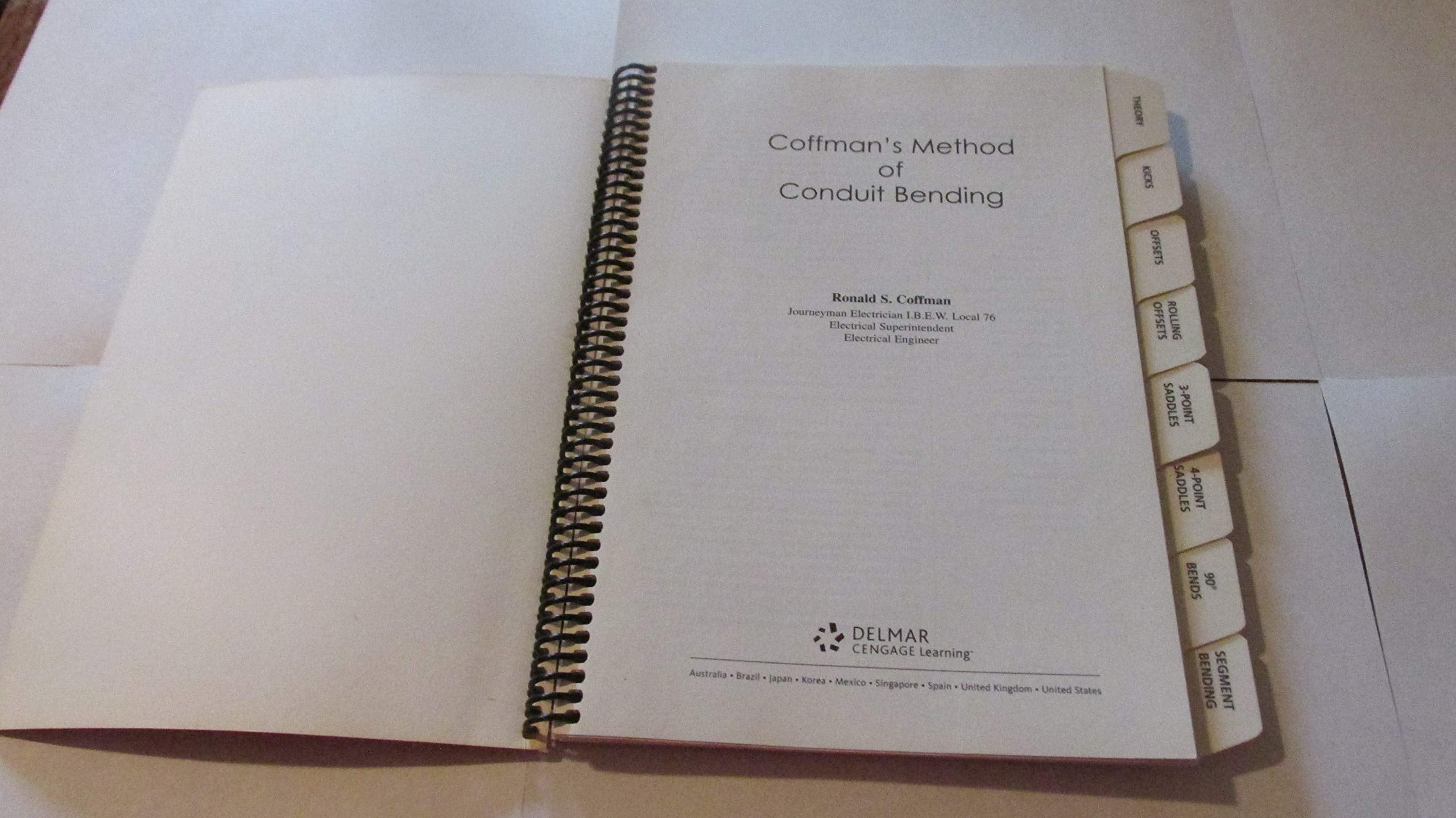 Coffman's Method of Conduit Bending,Used