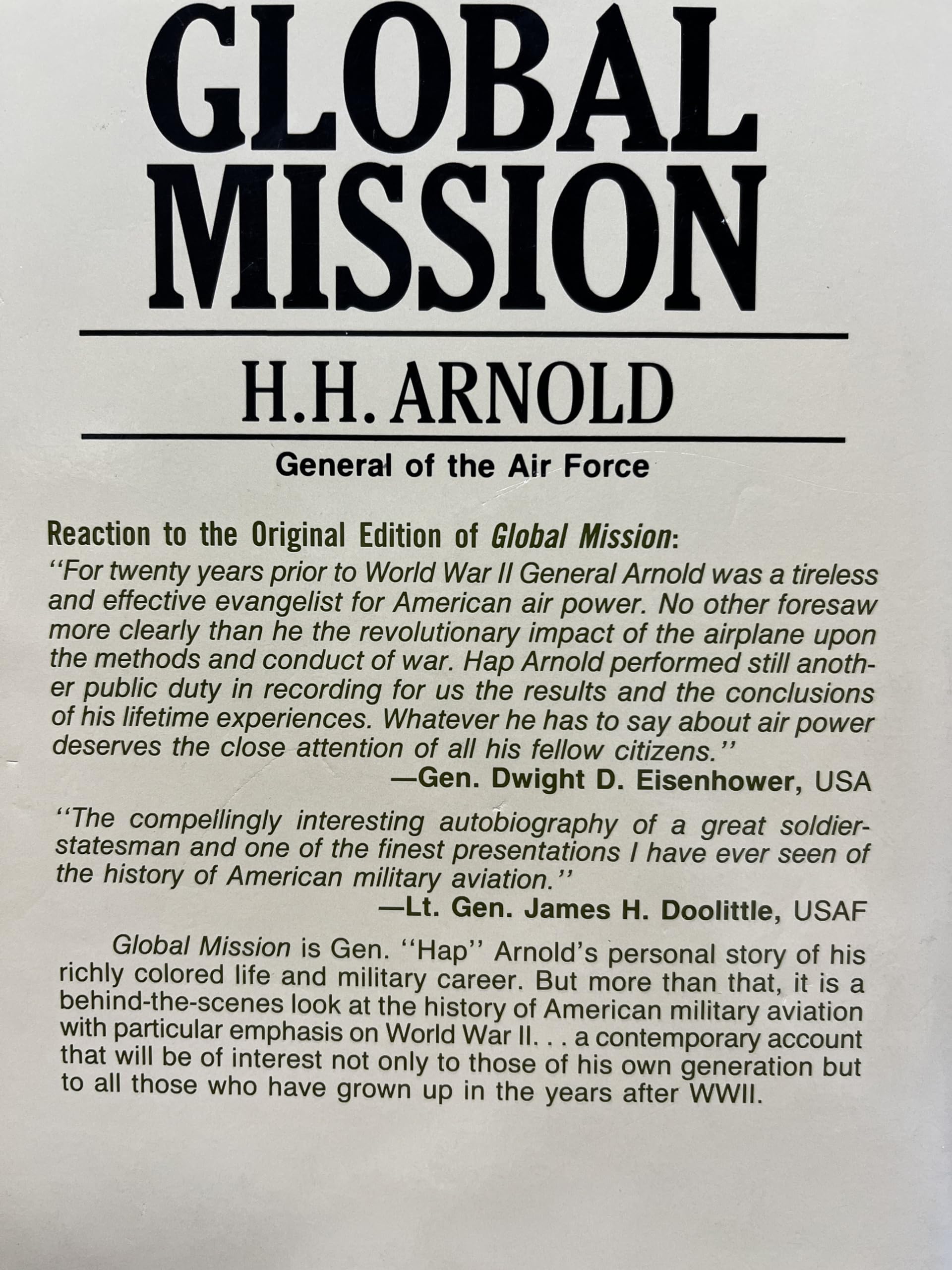 Global Mission (Military Classics Series),Used