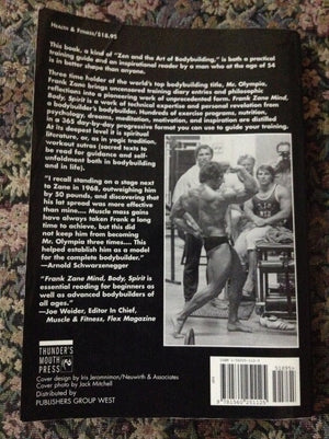 Frank Zane Mind, Body, Spirit: The Personal Training Diaries,Used
