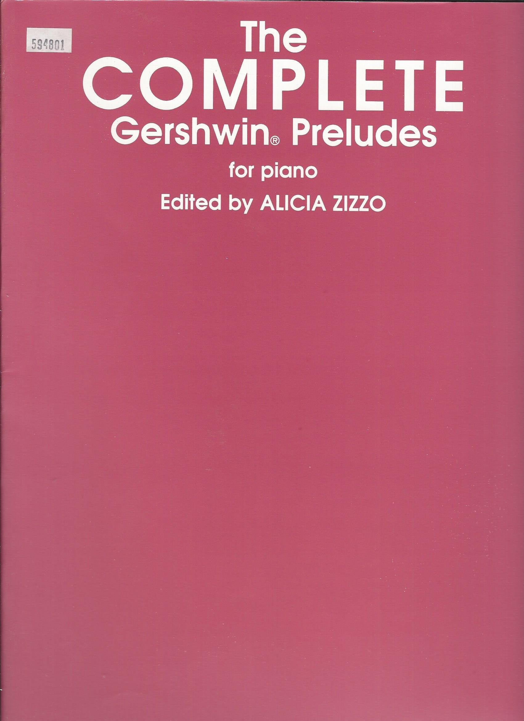 The Complete Gershwin Preludes for Piano: Belwin Edition,New