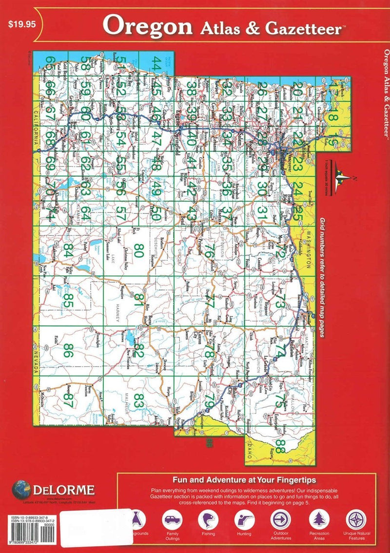 Oregon Atlas & Gazetteer (Delorme Atlas & Gazetteer),Used