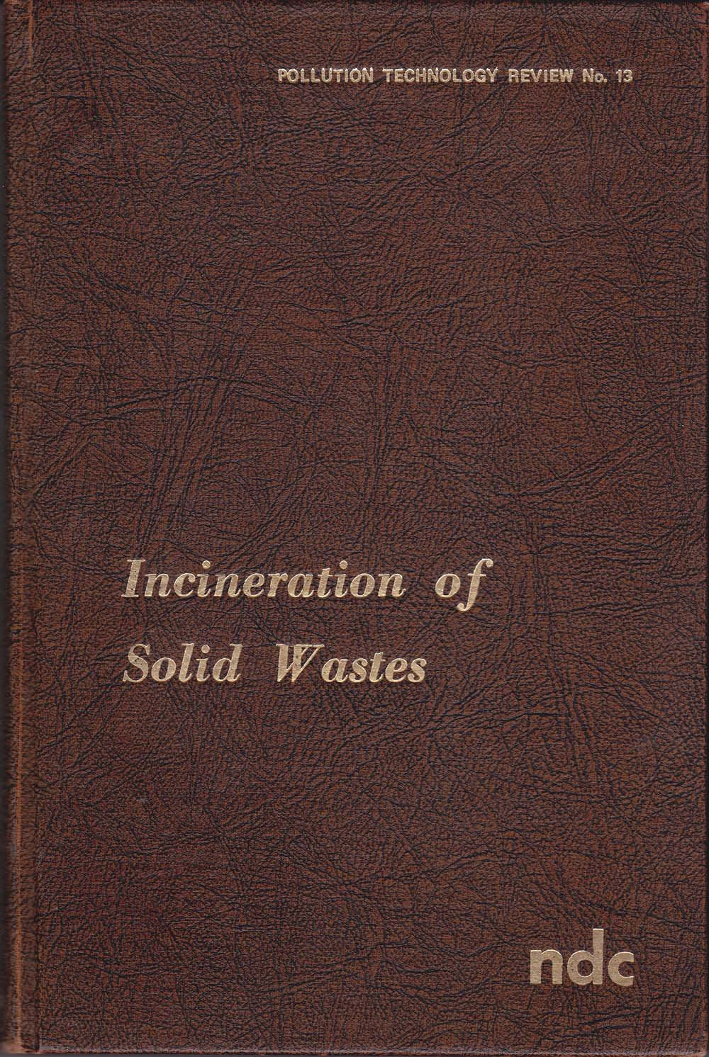 Incineration of Solid Wastes,Used