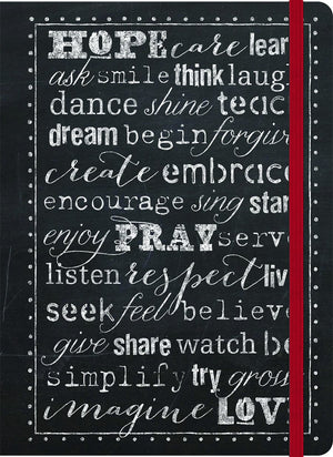 Hope, Pray, Love Inspirational Message Blank Journals: Impulse Journals