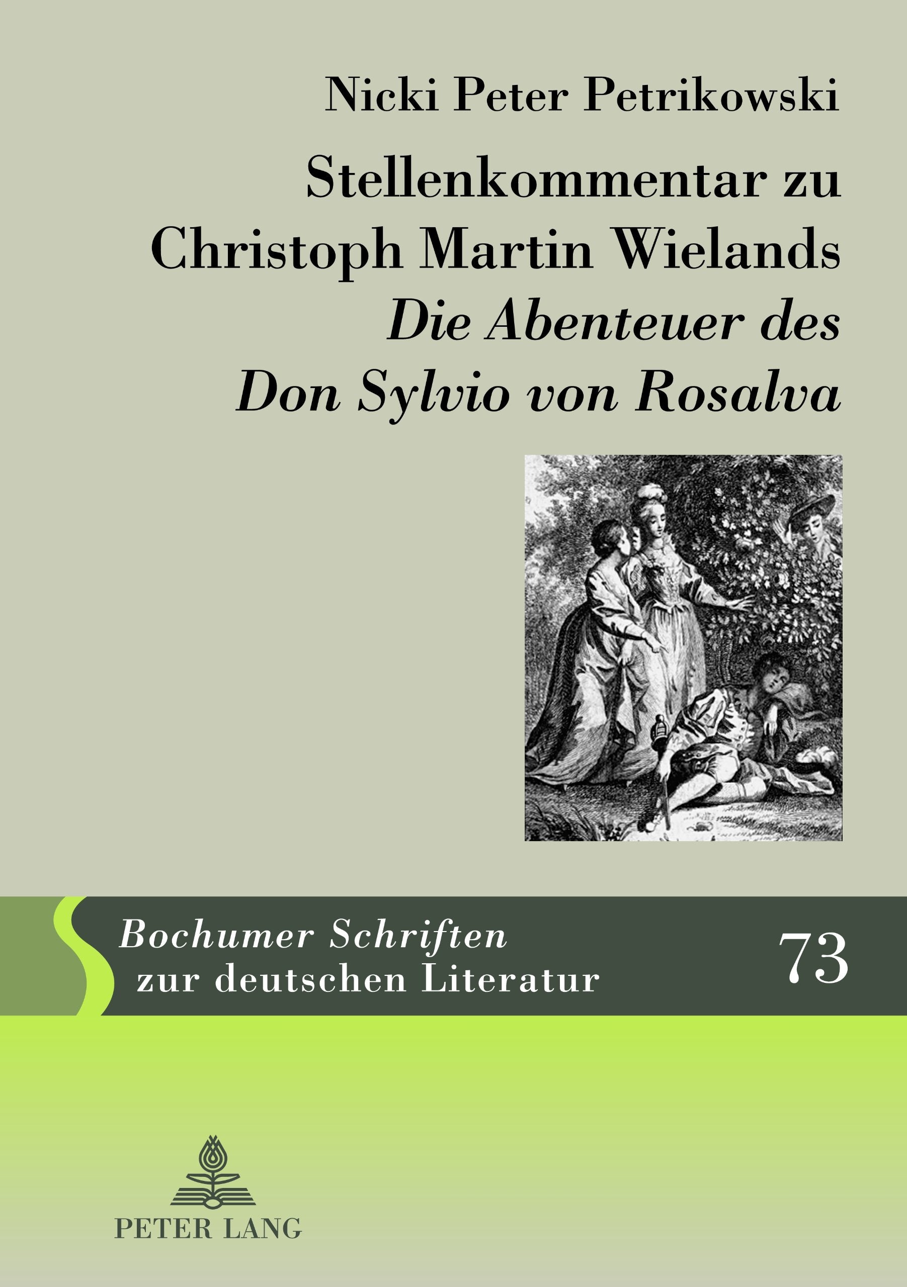 Stellenkommentar zu Christoph Martin Wielands Die Abenteuer des Don Sylvio von Rosalva (Bochumer Schriften zur deutschen Literat,New