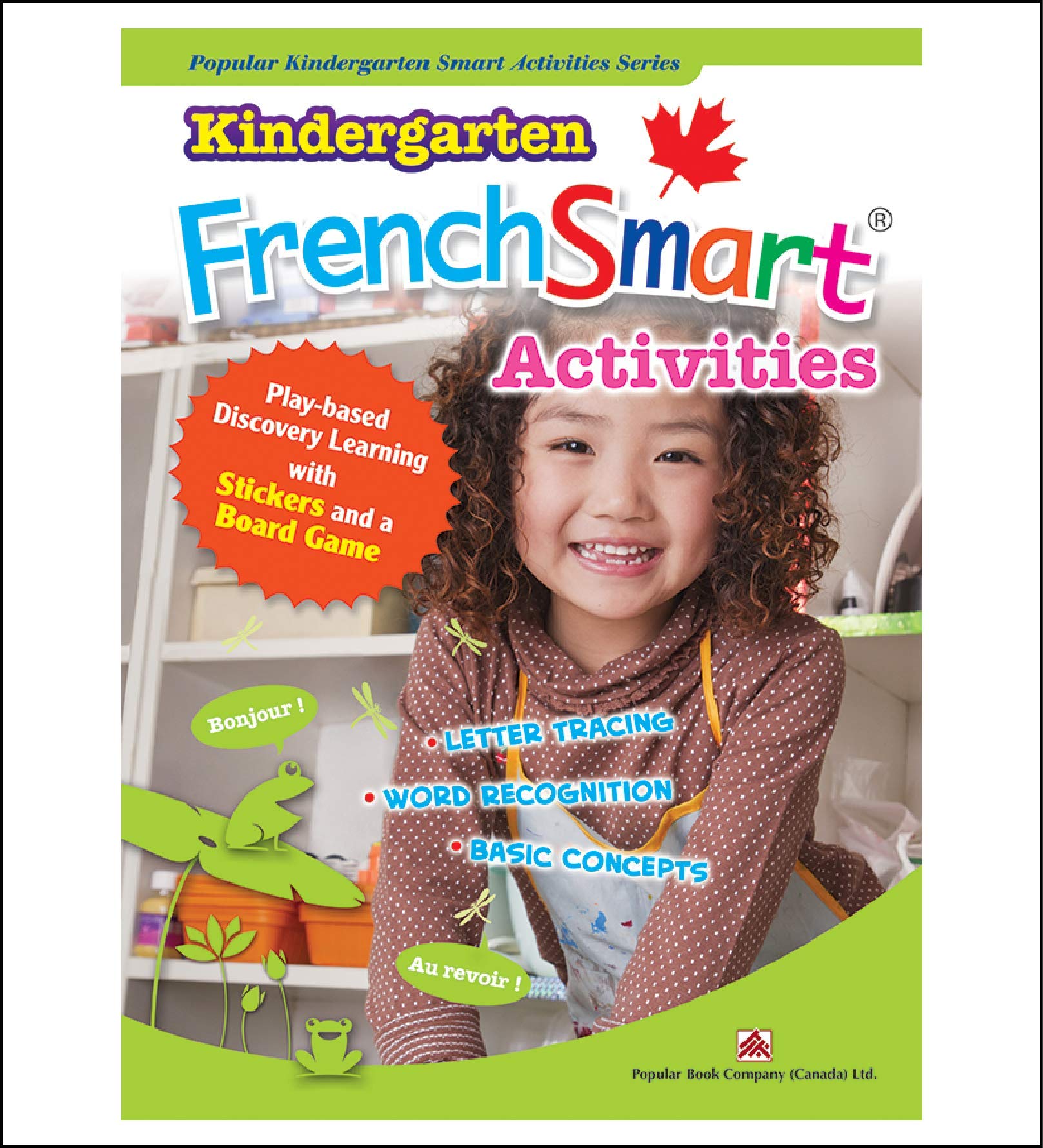 Kindergarten FrenchSmart Activities  Learning Workbook Activity Book For Kindergarten Grade Students  French Language Educatio,Used
