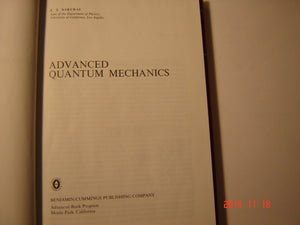 Advanced Quantum Mechanics,Used