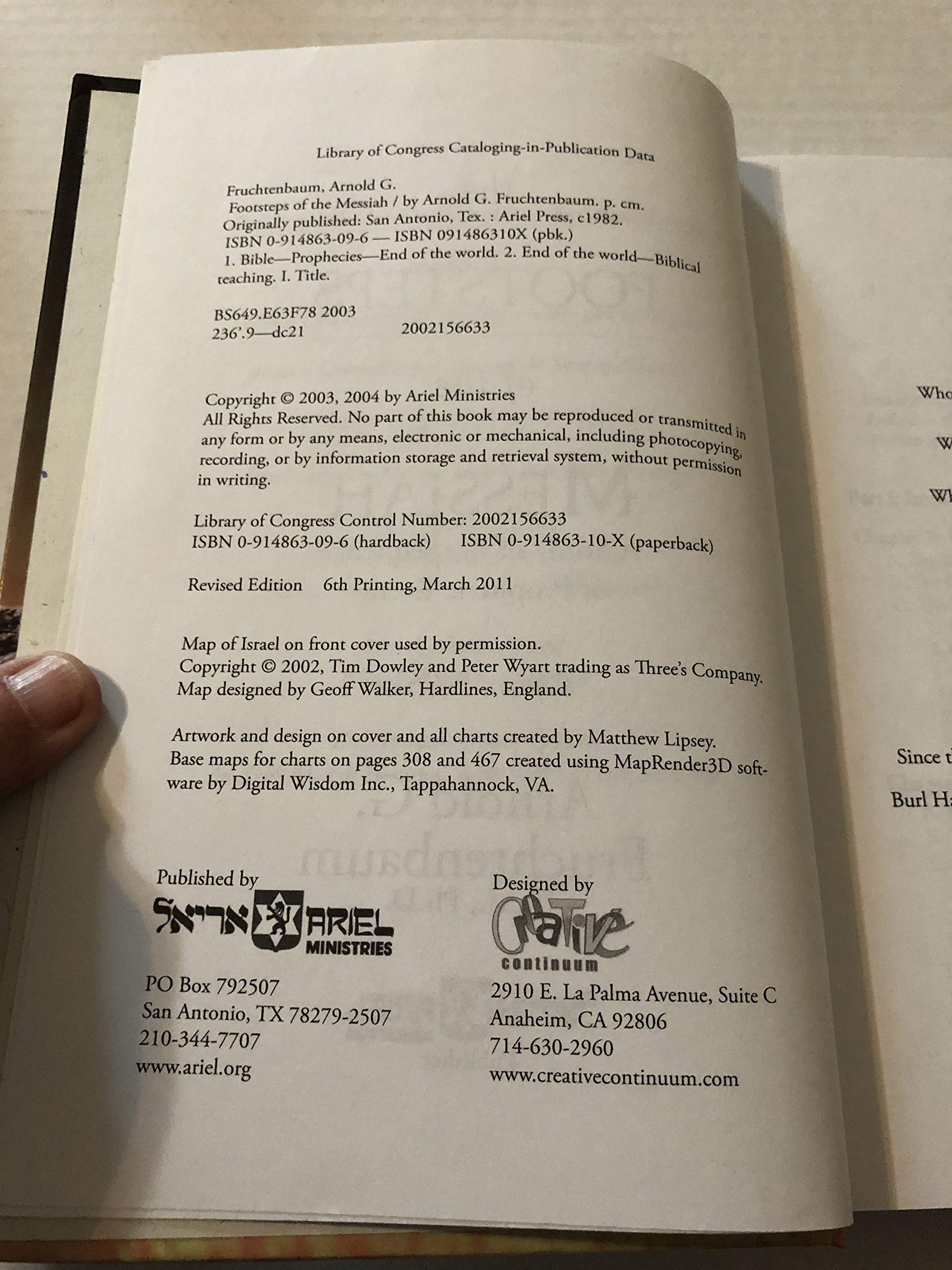 Ariel Ministries Footsteps of the Messiah Book - Insightful Biblical Exploration
