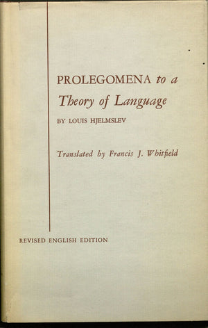 Prolegomena to a Theory of Language,Used