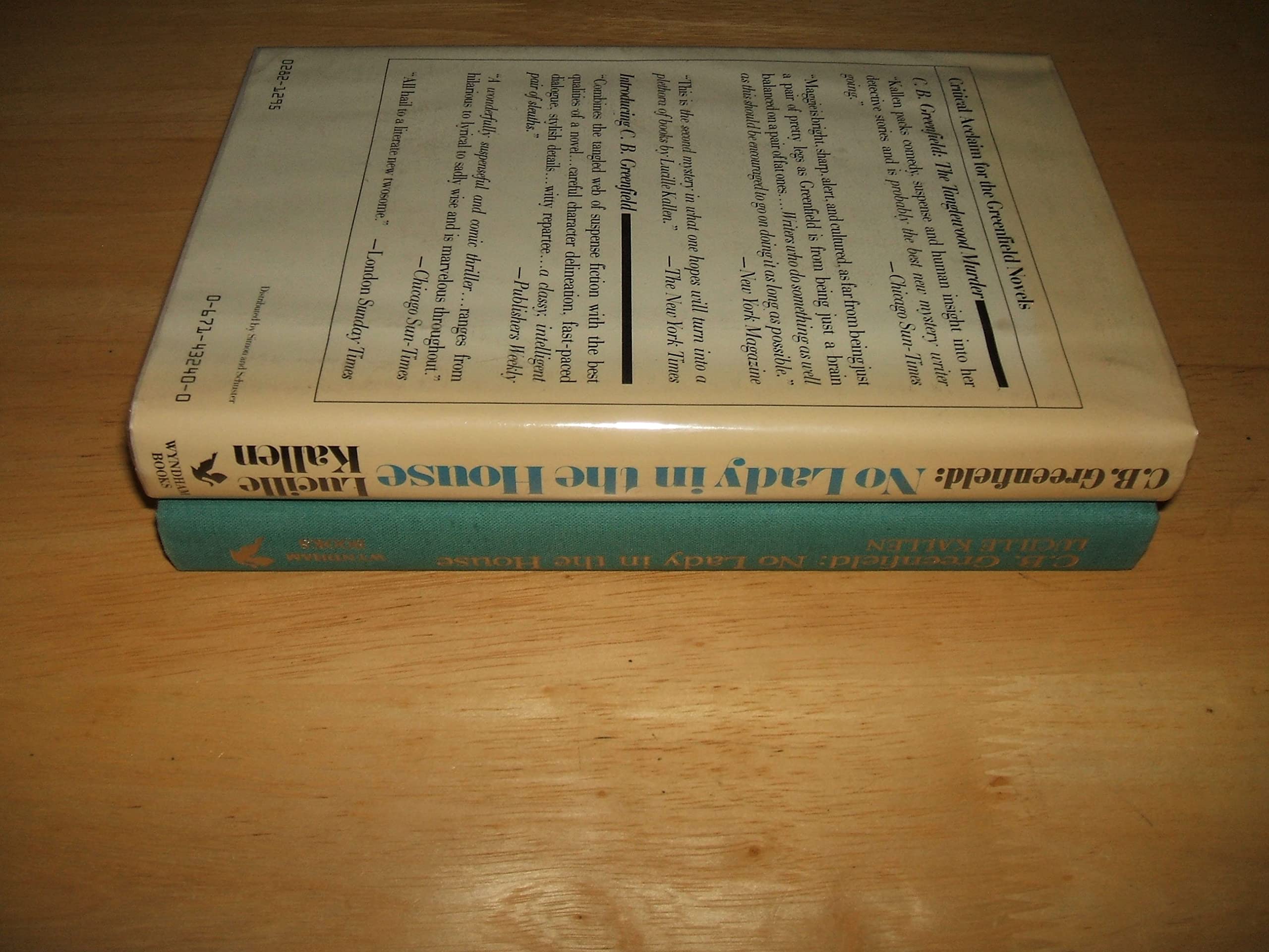 C. B. Greenfield: No Lady in the House,Used