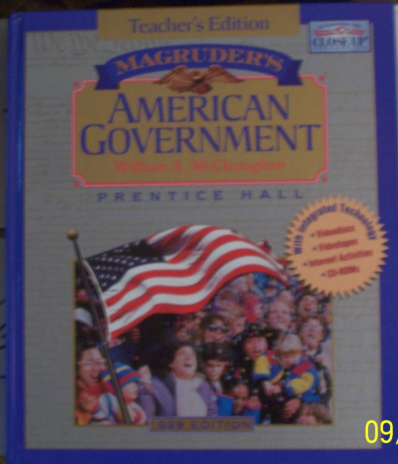 Magruder's American Government Teacher's Edition,Used