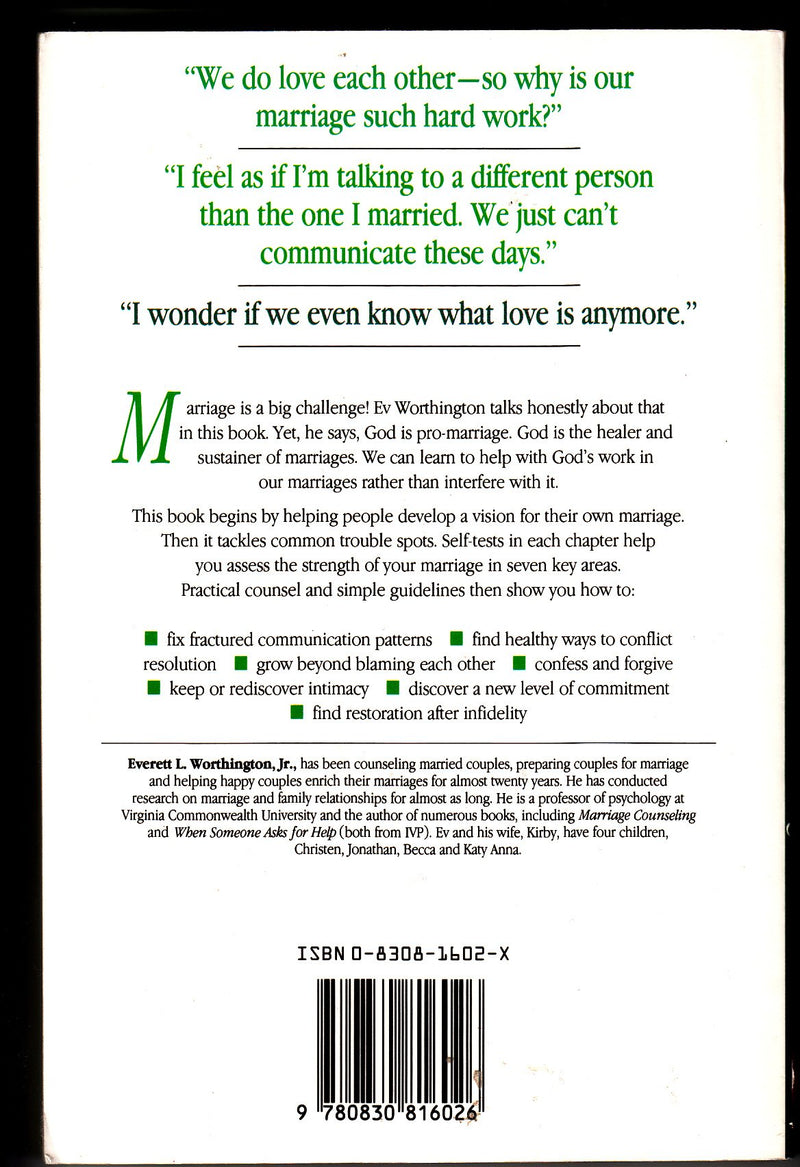 Hope for Troubled Marriages: Overcoming Common Problems & Major Difficulties (People Helper Books),Used