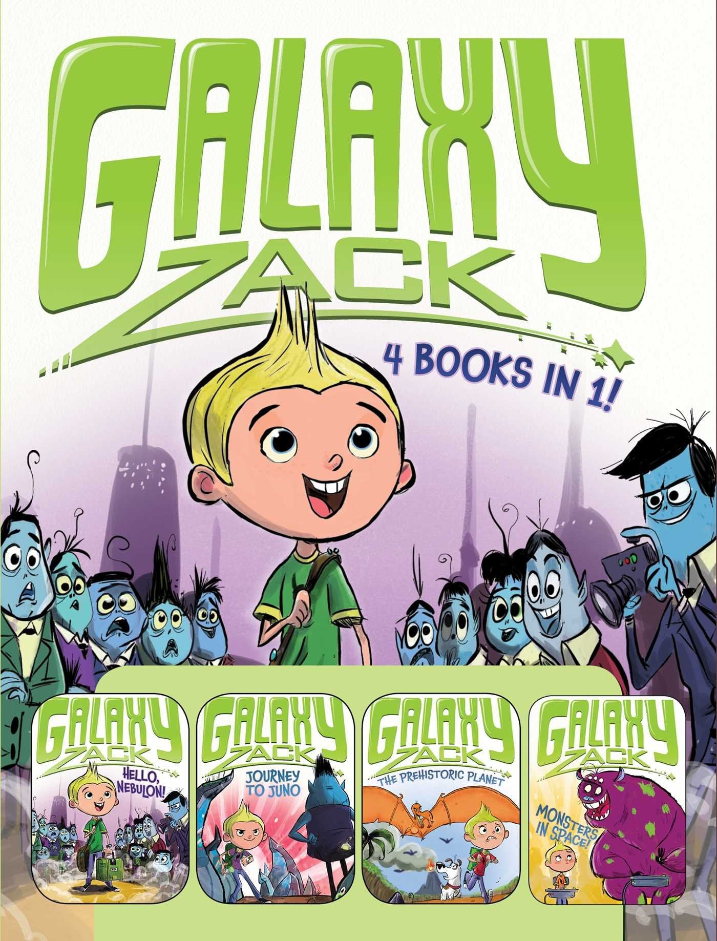 Galaxy Zack 4 Books in 1!: Hello, Nebulon!; Journey to Juno; The Prehistoric Planet; Monsters in Space!,Used