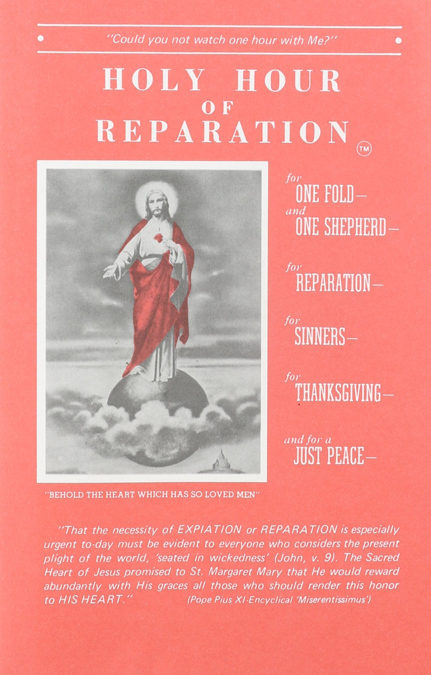 Holy Hour of Reparation to the Sacred Heart of Jesus (English, Spanish, French and Italian Edition),New