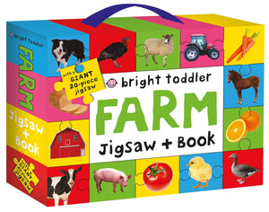 Bright Toddler: Farm Jigsaw and Book Set,Used