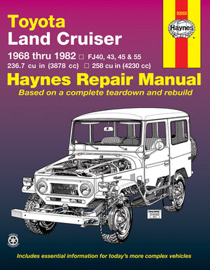 Toyota Land Cruiser Series FJ40, FJ43, FJ45 & FJ55 (19681982) Haynes Repair Man,Used