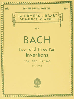 Bach  Two and ThreePart Inventions for the Piano (Schirmer's Library of Musical Classics Vol. 16),Used