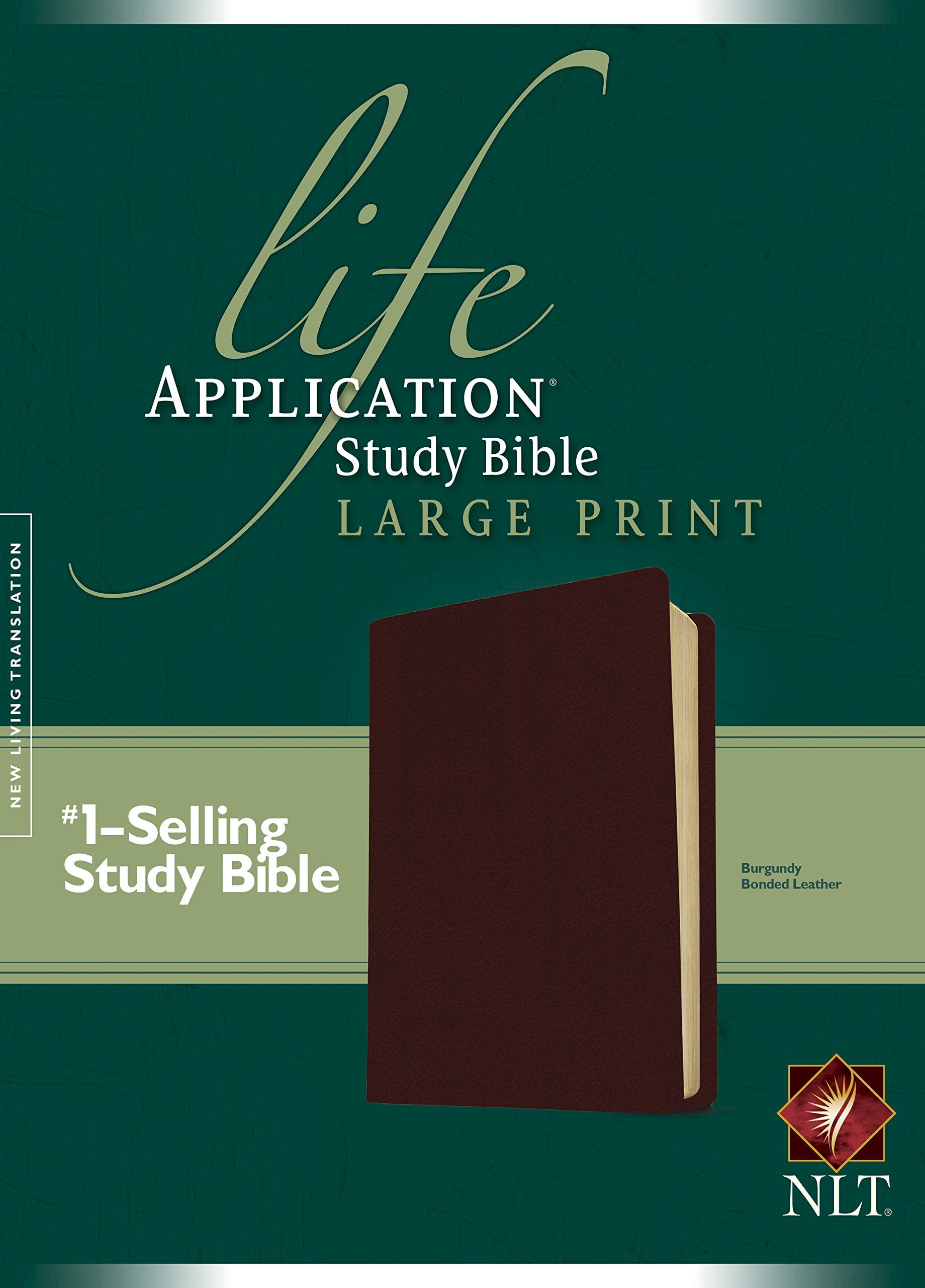 Nlt Life Application Study Bible, Second Edition, Large Print (Red Letter, Bonded Leather, Burgundy/Maroon)