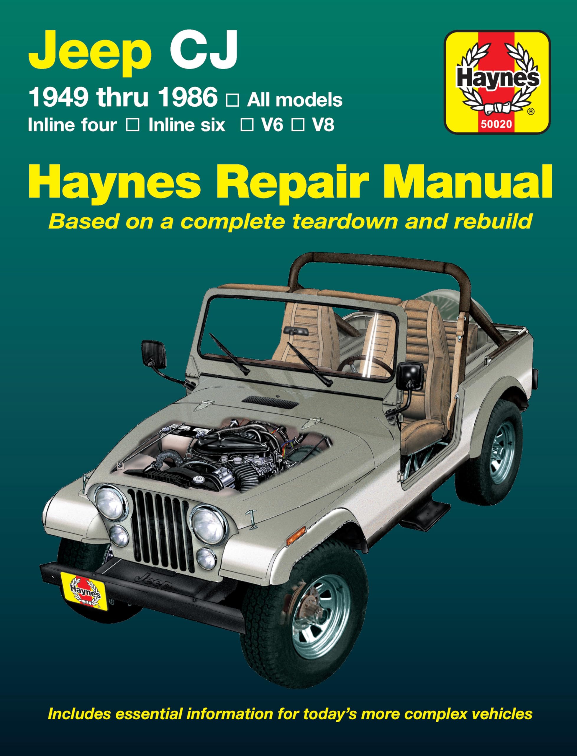 Jeep CJ, Scrambler, Renegade. Laredo & Golden Eagle (4986) Haynes Repair Manual [Paperback] Larry Warren and John H. Haynes,New