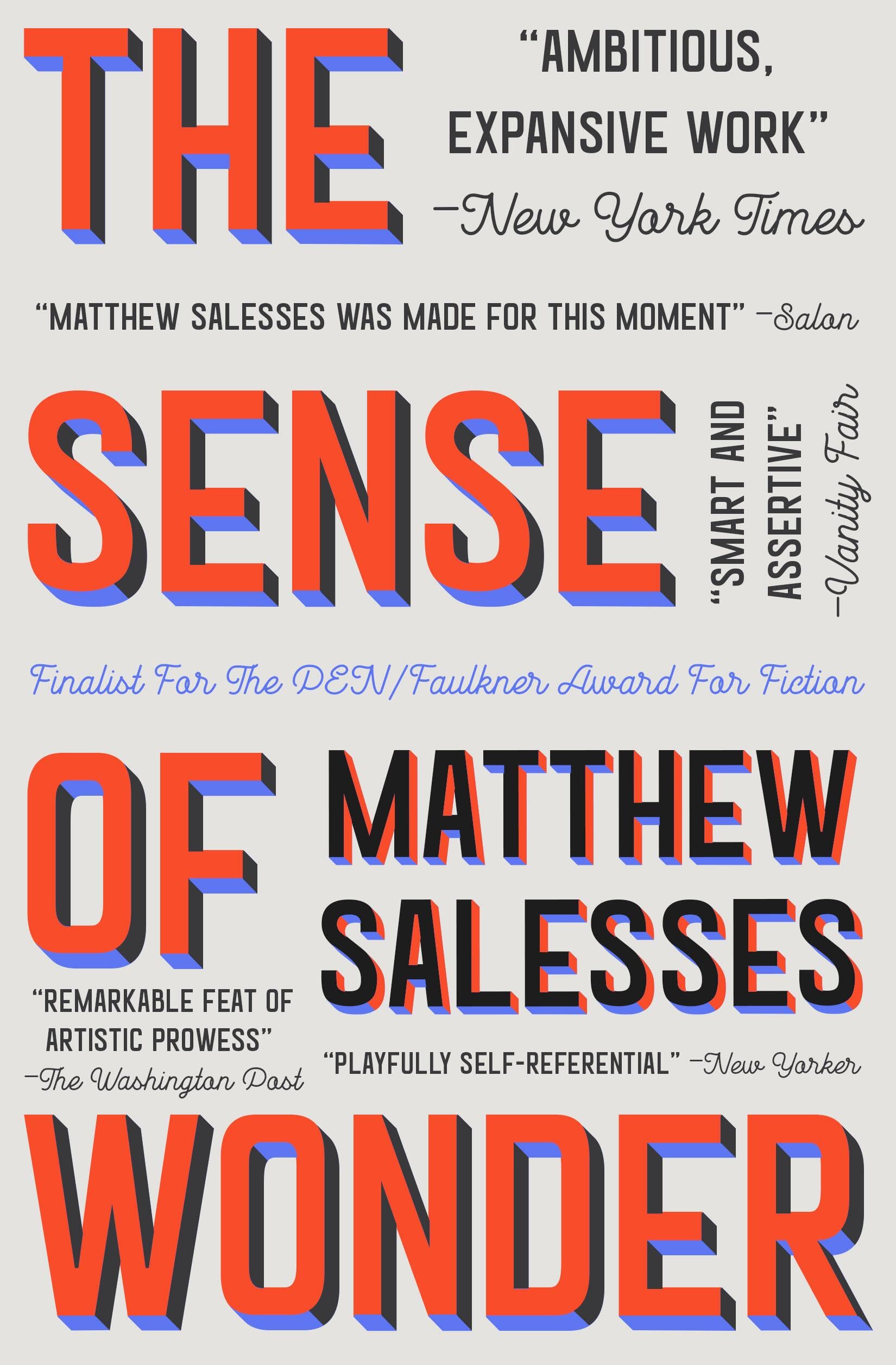 The Sense Of Wonder: A Novel,New