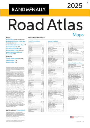 Rand Mcnally 2025 Road Atlas,Used