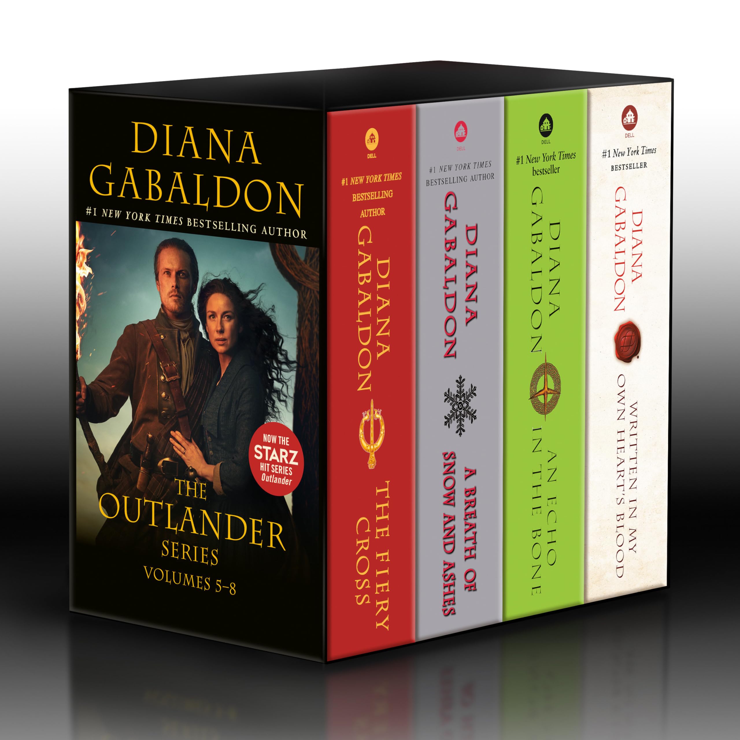 Outlander Volumes 58 (4Book Boxed Set): The Fiery Cross, A Breath Of Snow And Ashes, An Echo In The Bone, Written In My Own He,New