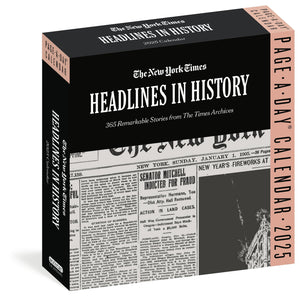 The New York Times Headlines In History Pageaday? Calendar 2025: 365 Remarkable Stories From The Times Archives