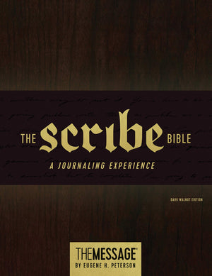 The Message Scribe Bible (Hardcover, Dark Walnut): Featuring The Message By Eugene H. Peterson