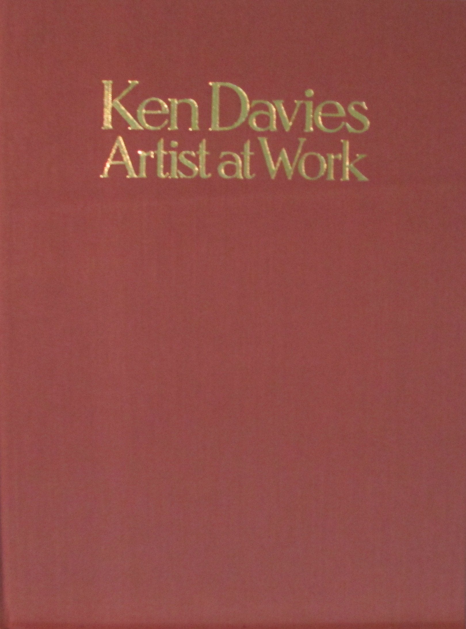 Ken Davies, artist at work