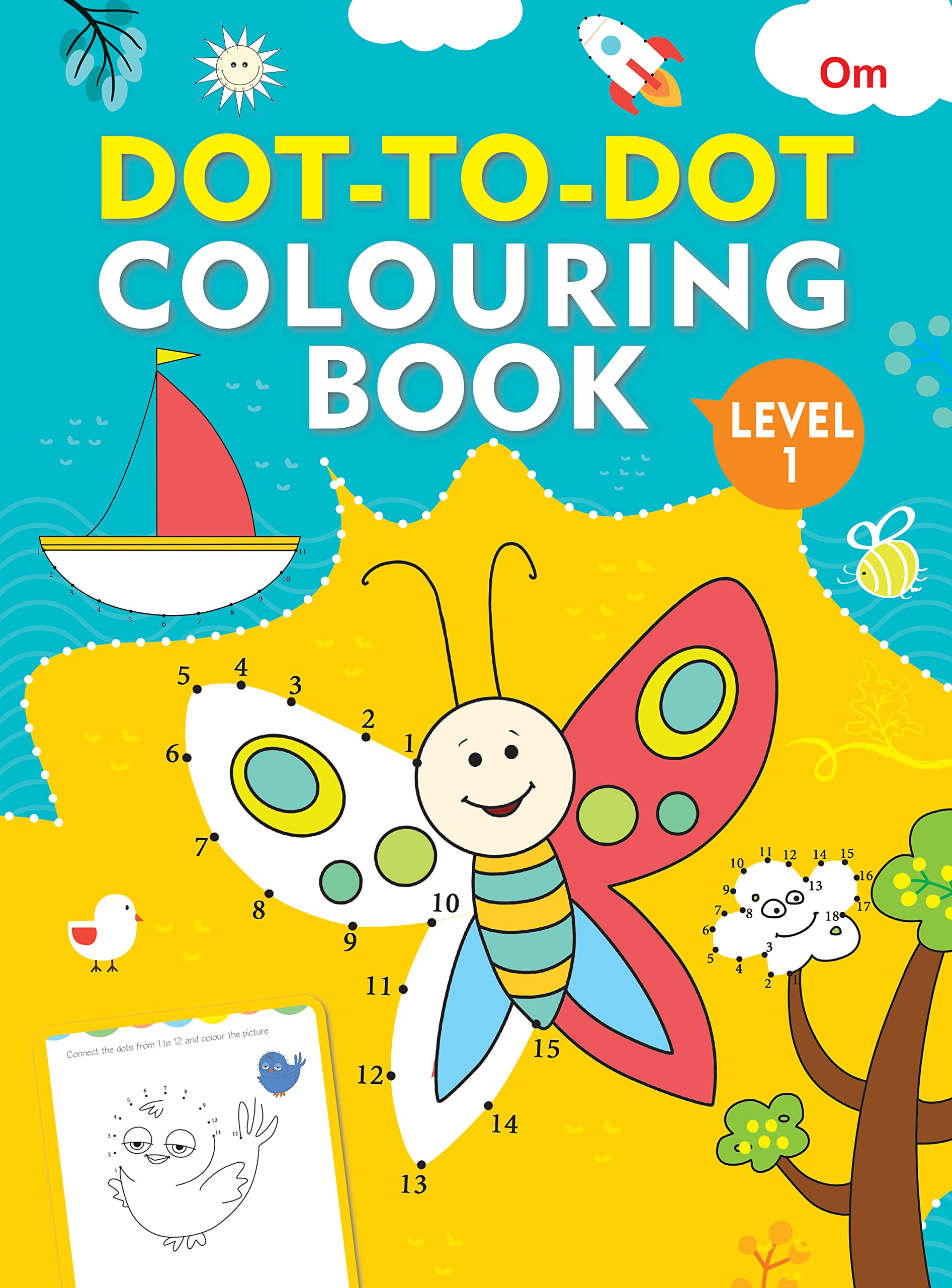 Colouring Book : Dot-To-Dot Colouring Book Level 1
