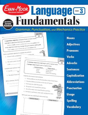 EvanMoor Language Fundamentals, Grade 3,Used