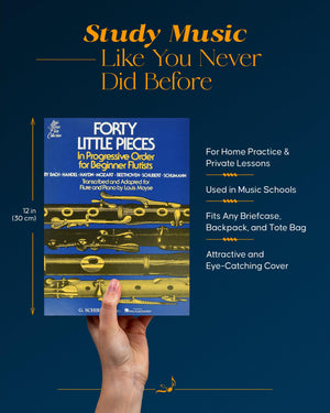 Forty (40) Little Pieces: for Flute & Piano (Louis Moyse Flute Collection)  Piano and Flute Sheet Music Books  Piano & Flute L,New