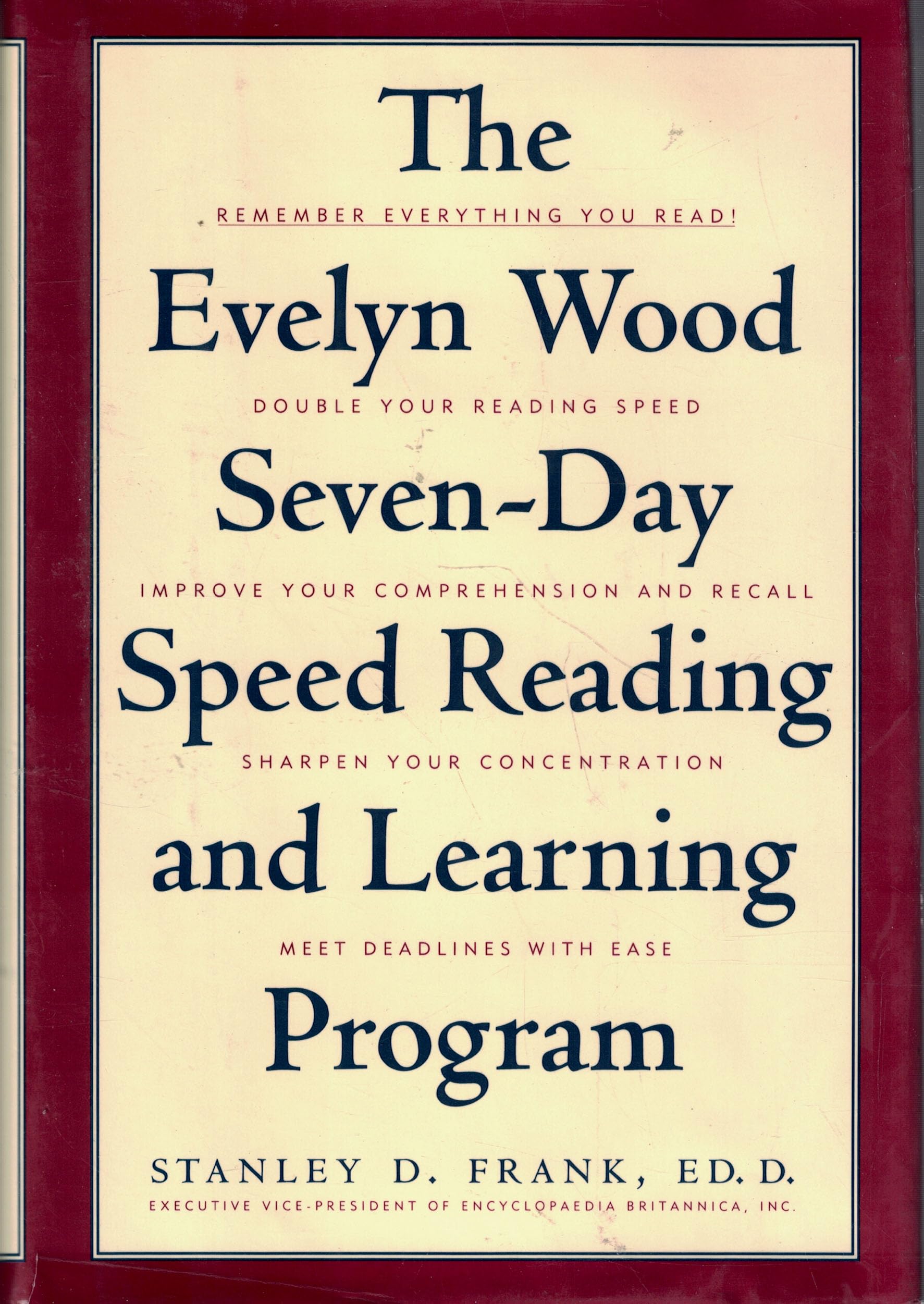 The Evelyn Wood SevenDay Speed Reading and Learning Program,Used