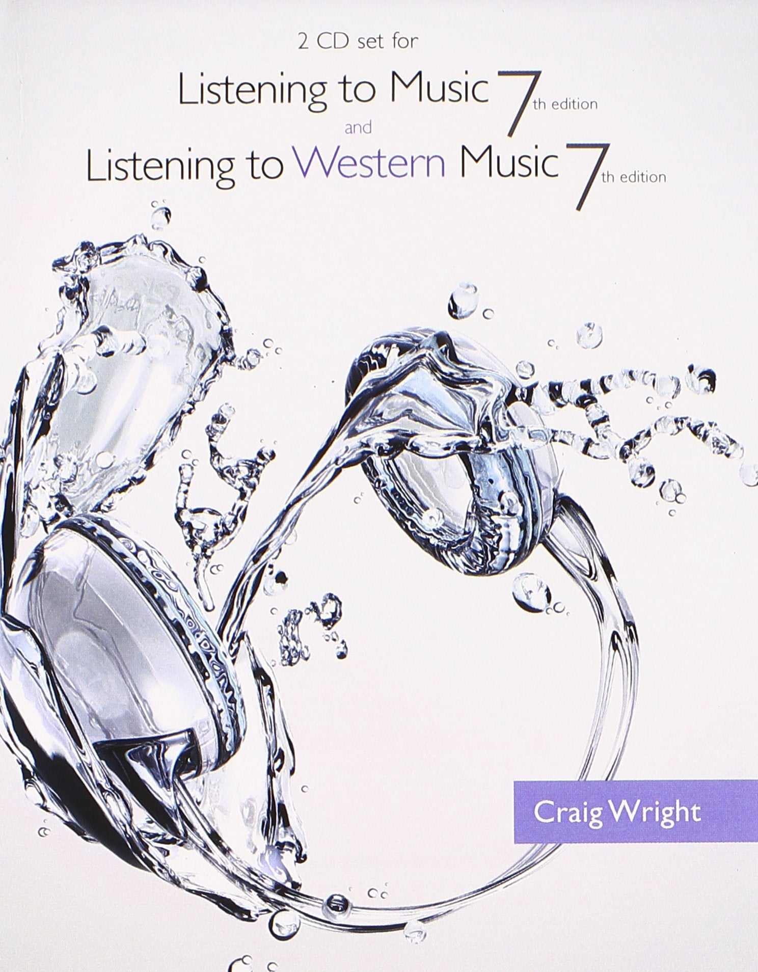 2 CD Set for Wright's Listening to Music, 7th and Listening to Western Music, 7th,New