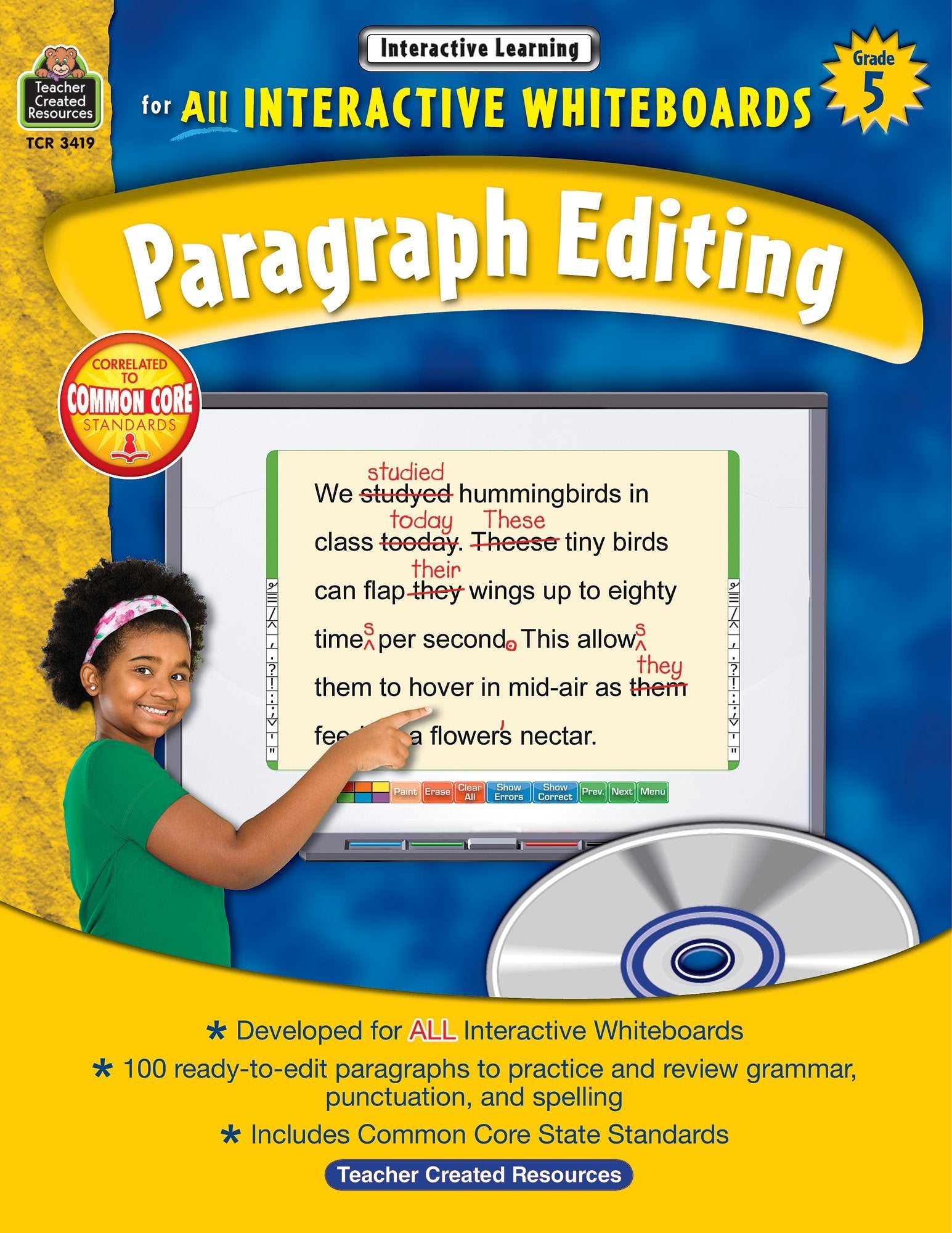Interactive Learning: Paragraph Editing: Grade 5,Used
