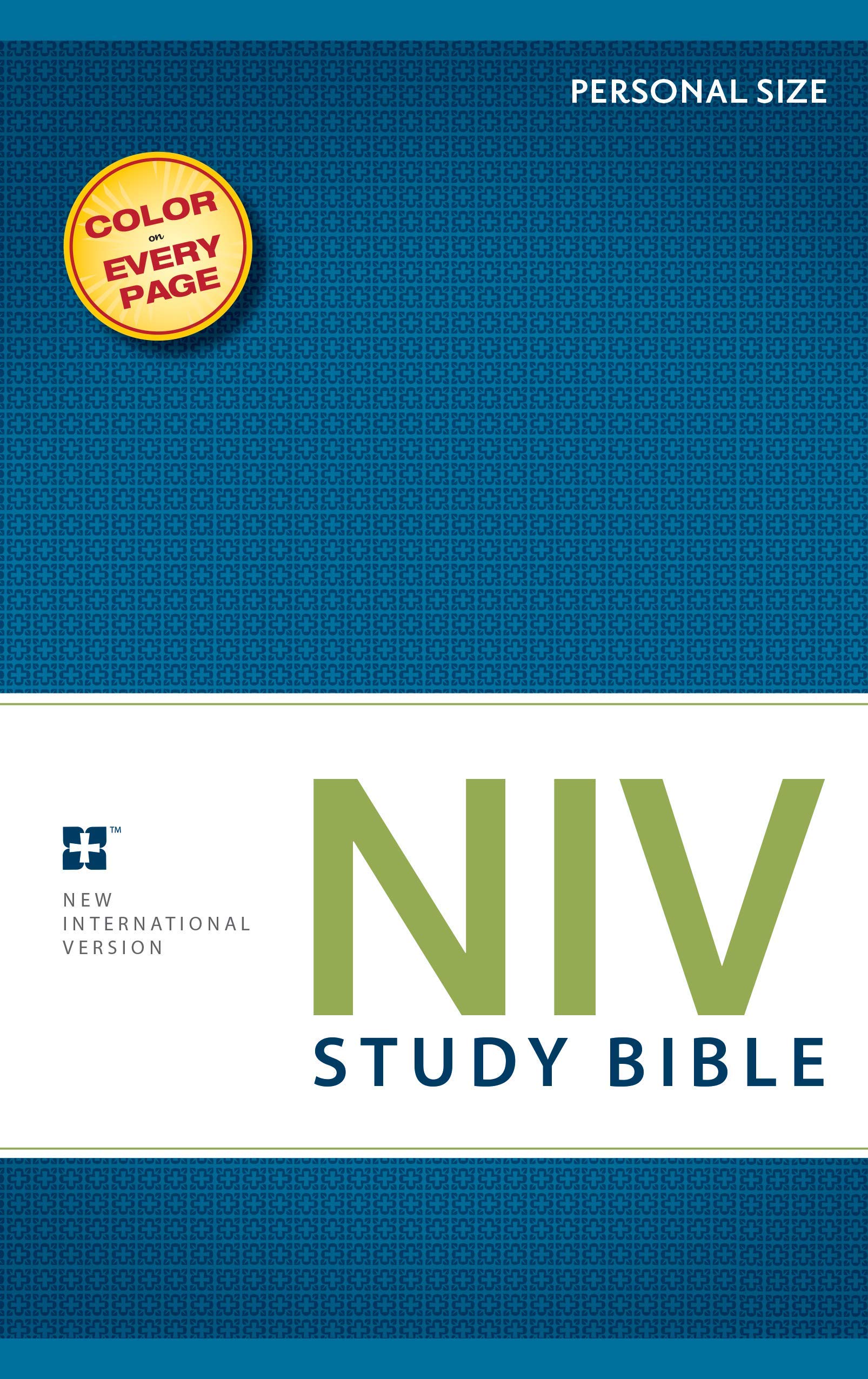 NIV Study Bible, Personal Size, Paperback, Red Letter Edition,Used